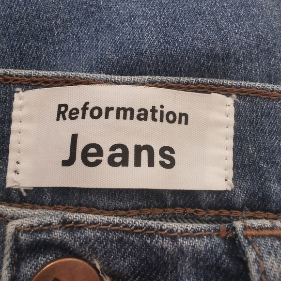 REFORMATION s26 light blue jeans high rise & skinny - Picture 12 of 16